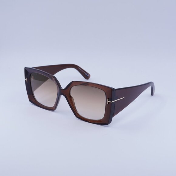 Tom Ford Jacquetta FT0921 48G Sunglasses Brown Square Frame, Brown Lenses - Picture 1 of 10